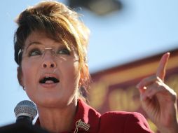 Política y activista, Sarah Palin, en el lanzamiento de la gira del Partido del T. AFP  /