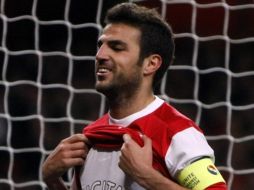 El jugador español Cesc Fábregas durante un el partido de la Champions League. AP  /