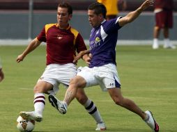 Los jugadores de Estudiantes Tecos durante una sesión de entrenamientos. MEXSPORT  /