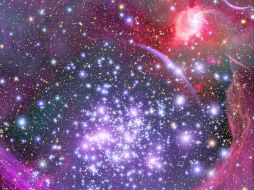 Fotografía que muestra el cúmulo de estrellas desde el interior de la Vía Láctea. EFE  /