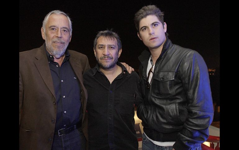 Alfredo Gurrola, Rafael Aviña y Rodrigo Virago presentaron la película en Morelia. S. NÚÑEZ  /