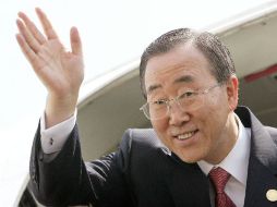 Ban Ki-moon reconoció que se ha progreso en muchas áreas, pero se debe hacer más para luchar contra el cambio climático. ARCHIVO  /