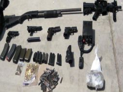 Las armas y drogas que le encontraron a Pedro Saavedra, serán utilizadas en su contra. ESPECIAL  /