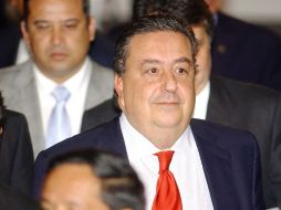 Fernando Gómez Mont prometió que si gana la presidencia panista, refrendarán la confianza con los ciudadanos. NTX  /