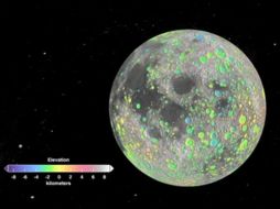 Imagen de la Luna tomada por la sonda LCROSS de la NASA. ESPECIAL  /