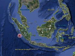 Imagen de Google Earth que muestra el sitio del epicentro. ESPECIAL  /