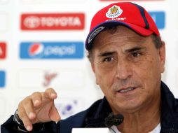 El técnico José Luis Real en rueda de prensa. MEXSPORT  /