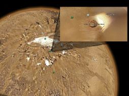 Imagen de Google Earth que muestra la ubicación del cráter Jojutla, de nomenclatura mexicana. ESPECIAL  /