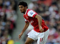 El jugador mexicano Carlos Vela podría ser titular en el próximo partido del Arsenal. MEXSPORT  /