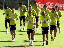Los integrantes del equipo de Monterrey se preparan en un entrenamiento. MEXSPORT  /