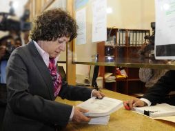 Jacqueline Peschard presentó el 22 de octubre la controversia constitucional ante la Suprema Corte de Justicia de la Nación. NTX  /