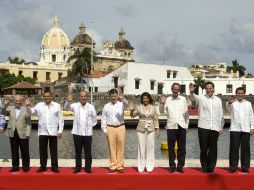 Foto oficial de los participantes en la Cumbre del Mecanismo de Diálogo y Concertación de Tuxtla. EFE  /