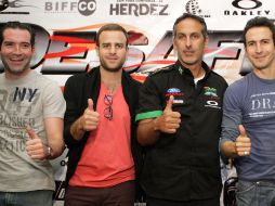 Alejandro Caso, Max Villegas, Julio Bracho y Andrés Montiel pisarán el acelerador en pantalla con Desafío. A. CAMACHO  /