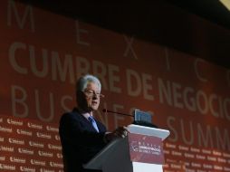 Bill Clinton en la VIII Cumbre de Negocios México que se celebra en Toluca. EFE  /
