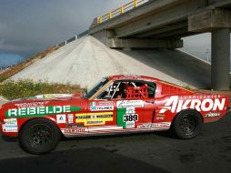 Xavier Lamadrid llegó a Guadalajara en grúa, tras tronar el motor de su Mustang. MEXSPORT  /