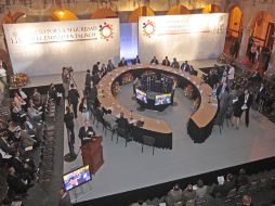 Con representantes de los tres poderes, en el Congreso del Estado se inauguró el Pacto por la Seguridad y Empleo en Jalisco. S. NUÑEZ  /