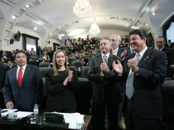 Los senadores entregaron las preseas este miércoles. ARCHIVO  /