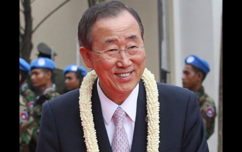 El secretario general de la ONU, Ban Ki-moon, instó hoy a Hizbulá a dejar las armas. EFE  /