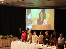 Margarita Zavala clausuró ayer la XII Reunión del Grupo de Expertos en Reducción de Demanda de drogas. ESPECIAL  /