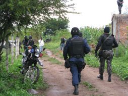 Policías de diferentes corporaciones lograron la detención de los presuntos criminales. O. RUVALCABA  /