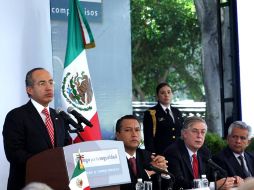 En el marco de los “Diálogos por la Seguridad”, Felipe Calderón demanda poner fin a diferencias estériles entre políticos. EL UNIVERSAL  /