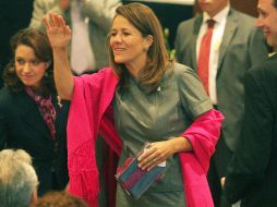 La primera dama Margarita Zavala participó en la inauguración del Foro Internacional de Género, Salud y Cáncer de Mama. A. CAMACHO  /