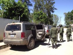 Los hombres fueron detenidos por militares y otras corporaciones en el “Rancho las yeguas”. EL UNIVERSAL  /
