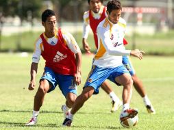 Los jugadores de Tigres cumplen con una sesión de entrenamiento. MEXSPORT  /