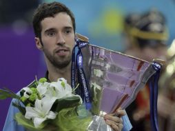 Mijaíl Kukushkin ha triunfado en el Abierto de San Petersburgo. EFE  /