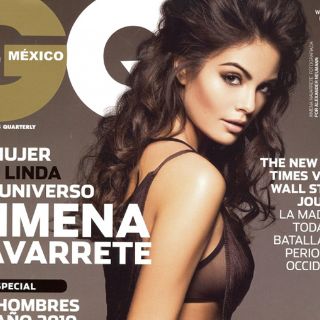 Jimena Navarrete posa en revista para caballeros