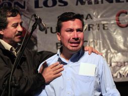 Mientras estuvo atrapado en la mina, Peña corría por las galerías subterráneas entre 5 y 10 kilómetros diarios. AP  /