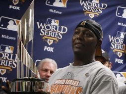 Edgar Rentería fue nombrado jugador más valioso de la Serie Mundial de Beisbol del 2010. AP  /