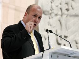 Enrique Alfaro habló ante estudiantes del ITESO, en la Cuarta Semana de las Ciencias Políticas y Gestión Pública. E. PACHECO  /