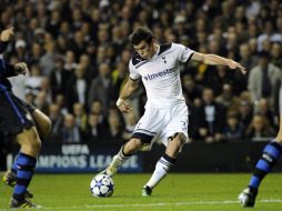 Gareth Bale empieza a destacar por su juego ante el Inter. AP  /