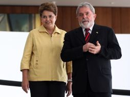 El presidente actual Lula da Silva y la presidenta electa Dilma Rousseff. NTX  /