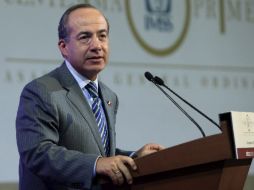 Calderón hizo una relación directa entre la seguridad fronteriza y las oportunidades de inversión. EFE  /