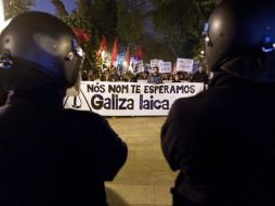 Tensión en Compostela por la visita del Jefe del Vaticano, Joseph Ratzinger. AP  /