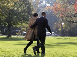Michelle Obama acompaña al presidente de EU en su gira asiática. AP  /