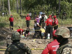 Esta semana se hallaron 18 cuerpos en una fosa clandestina en Acapulco. AFP  /