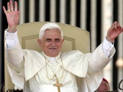 El Papa Benedicto XVI  iniciará sus actividades con un encuentro con los reyes de España. EFE  /