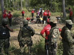 Los cuerpos de los michoacanos levantados fueron encontrados en una fosa clandestina. AFP  /