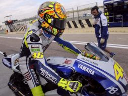 Valentino Rossi quiere subir al podio en el Gran Premio de Valencia. AFP  /