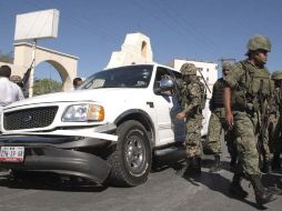 Aspecto del operativo del Ejército en el que falleciera abatido Ezequiel Cárdenas. AP  /