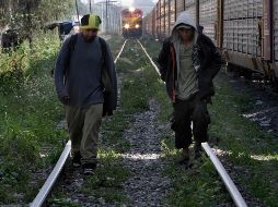 Inmigrantes centroamericanos en su paso por México rumbo a Estados Unidos. AP  /