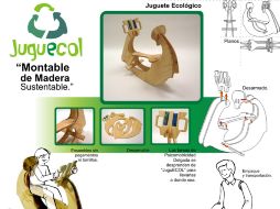 Juguecol está compuesto por seis piezas ensamblables y es para niños de tres a cinco años. ESPECIAL  /