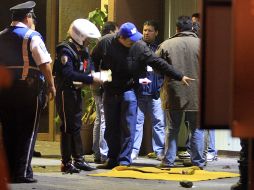 La explosión sólo flameó un ventanal del edificio de la secretaría. A. HINOJOSA  /