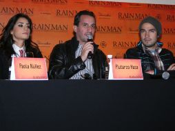 Paola Núñez, Plutarco Haza y Alfonso Herrera. EL UNIVERSAL  /
