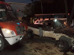 En uno de los choques participó un camión de la ruta 231-C en donde una mujer perdió la vida. O. RUVALCABA  /