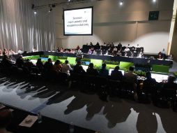 Aspecto general del Foro Mundial sobre Migración y Desarrollo en Puerto Vallarta. A. CAMACHO  /