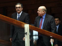 El canciller de Costa Rica, René Castro (izquierda) y José Miguel Insulza (derecha). EFE  /
